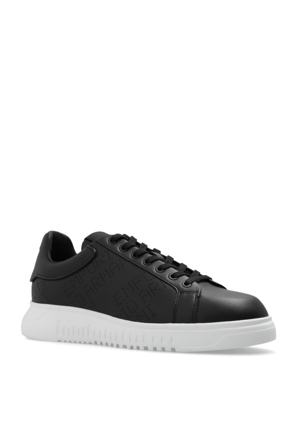 Armani lace up sale sneakers